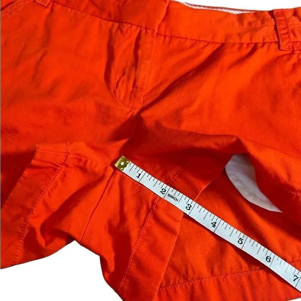 J.Crew chino shorts broken in orange size 2